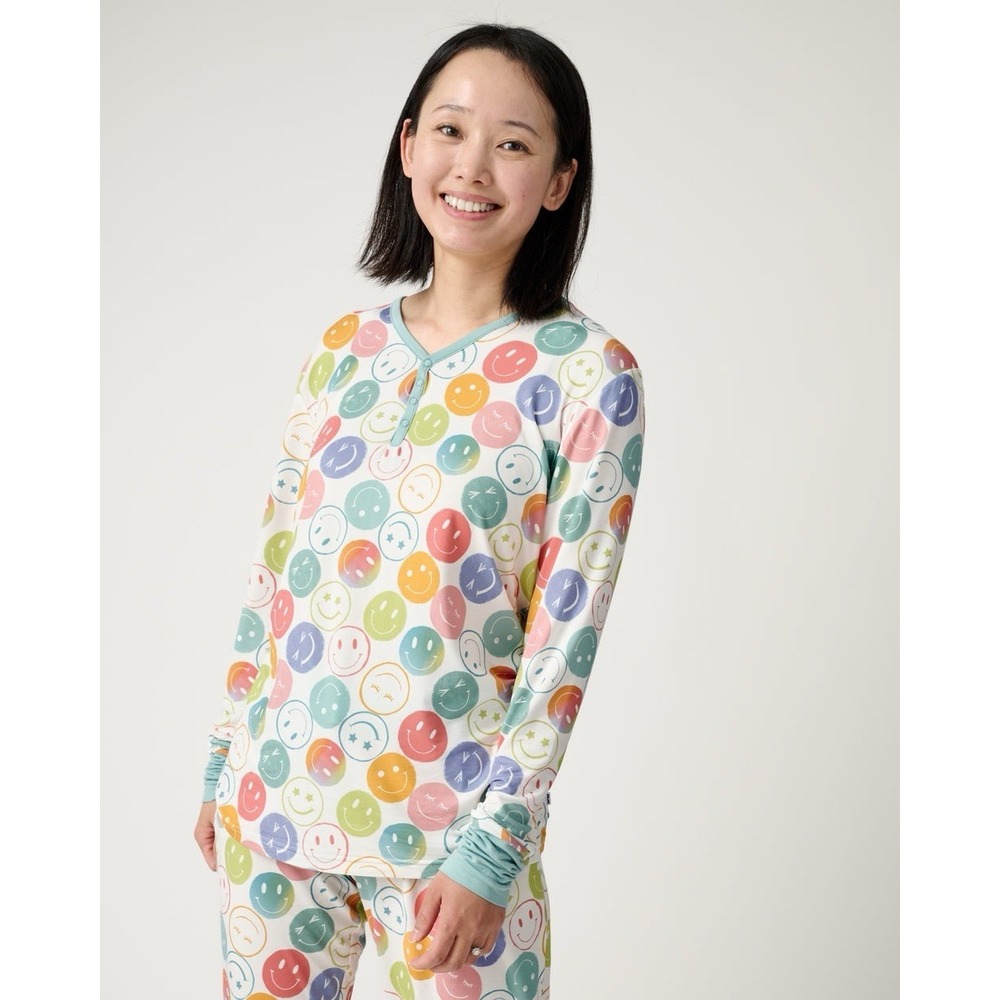 Womens Little Sleepies Positive Vibes Pajama Set size Medium bamboo - Picture 2 of 10